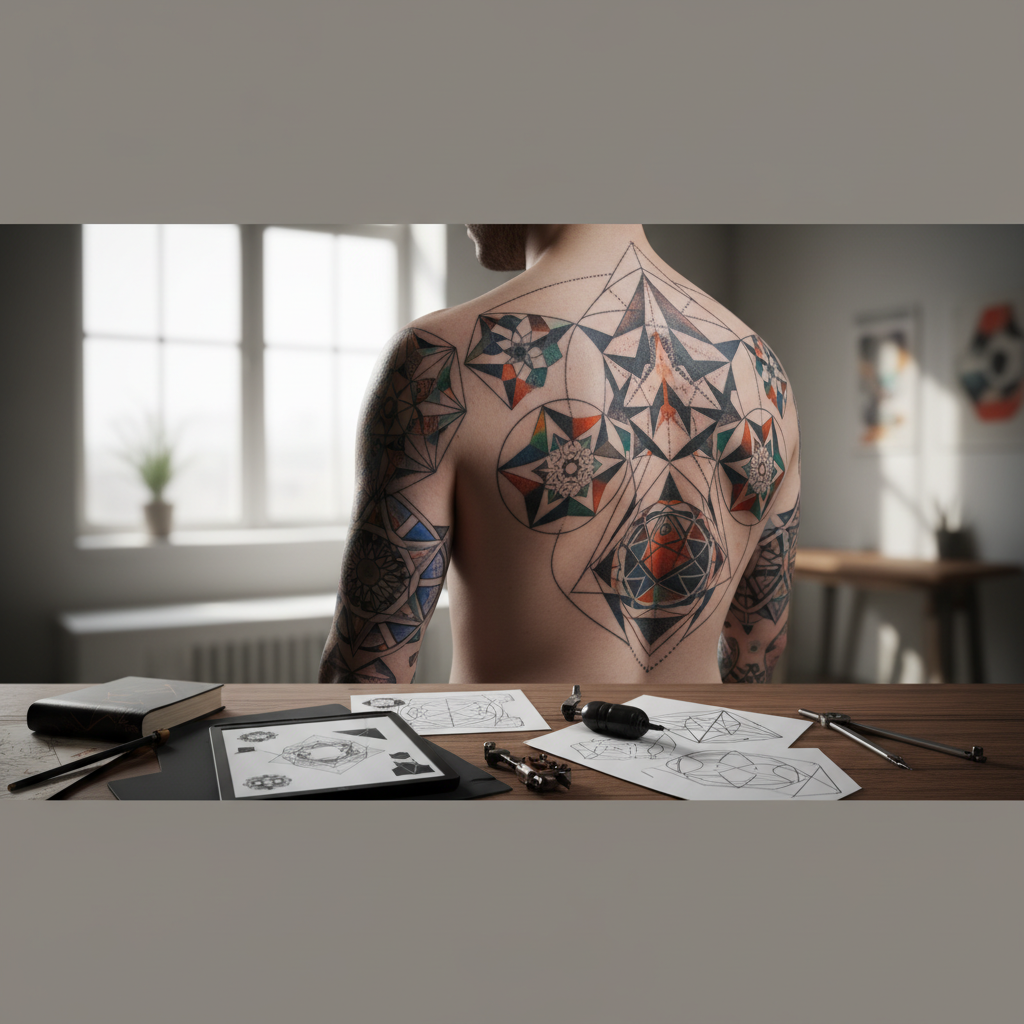 Tatuajes geométricos: arte abstracto en la piel