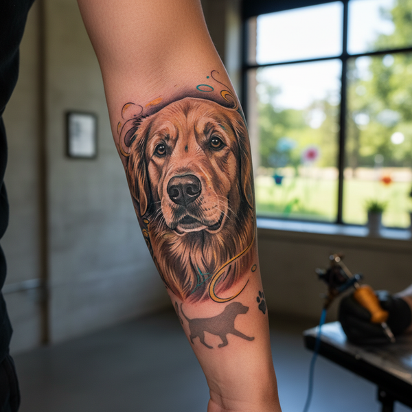Dog Portrait Tattoos: Capturing Your Best Friend's Spirit