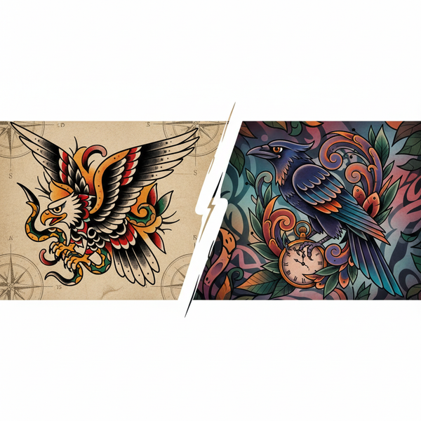 Traditional vs Neo-Traditional Tattoos: Understanding the Key Differences